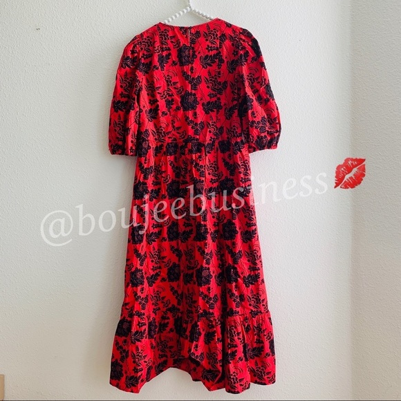 ZARA Sequinned Printed Dress - Picture 12 of 14